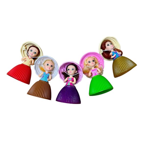 CUPCAKE SURPRISE Vintage 90s 3" Mini Scented Princess Dolls EMCO Bundle Of 5 - Picture 5 of 8
